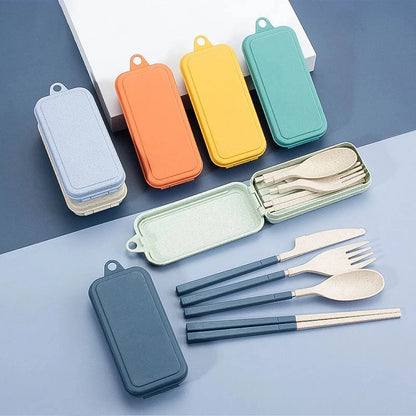 Portable Wheat Straw Cutlery Set