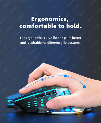 Dual-Mode Wireless RGB Computer Mouse