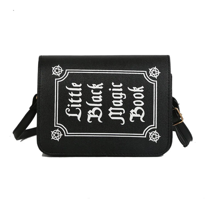 Letter Print PU Leather Crossbody Bag