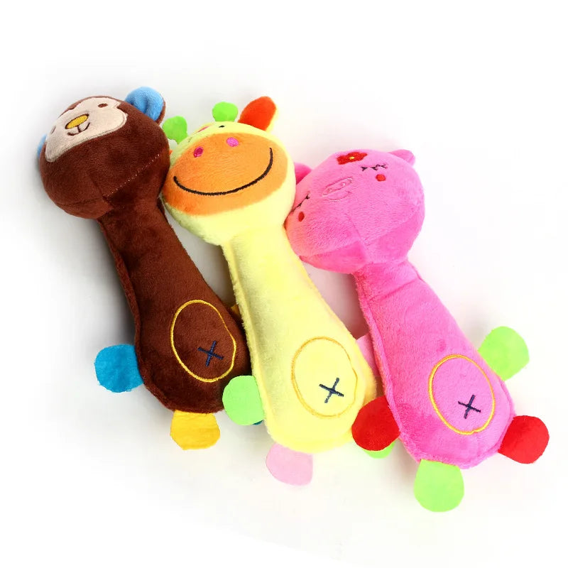 Animal Plush Squeaky Dog Toy