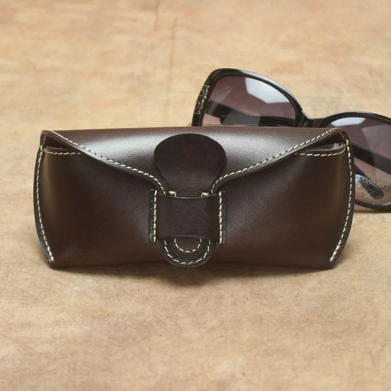 Genuine Leather Sunglass Bag