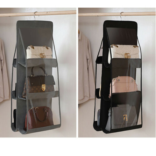 6 Pocket Folding Hanging Handbag Organizer