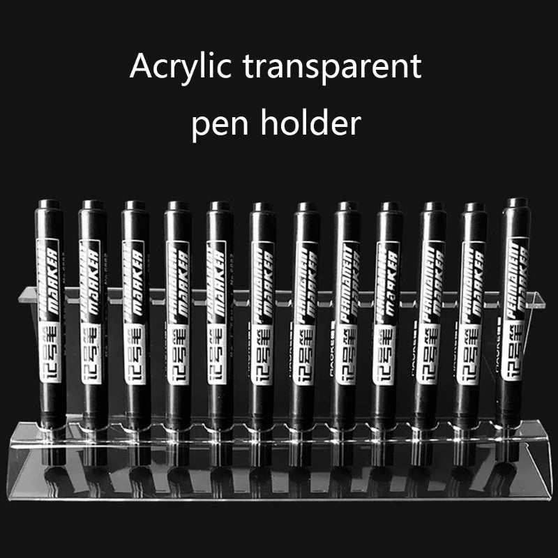 Acrylic Transparent Pen Holder Display Stand