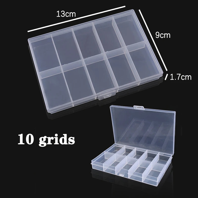 Plastic Box With Compartment Slot Organizer