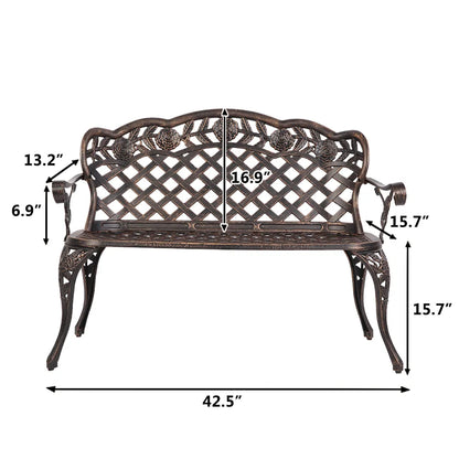 42.5inch Outdoor Patio Garden Bench