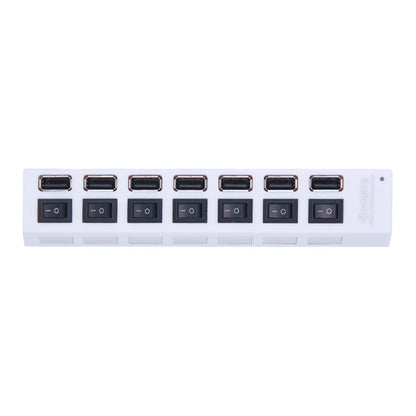 USB 2.0 Hub 4/7 Port Multi USB Splitter with Switch