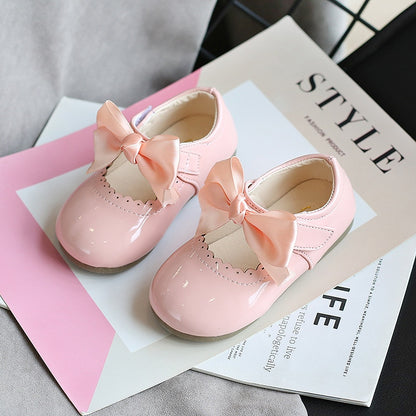 ULKNN Baby girls cute bow shoes