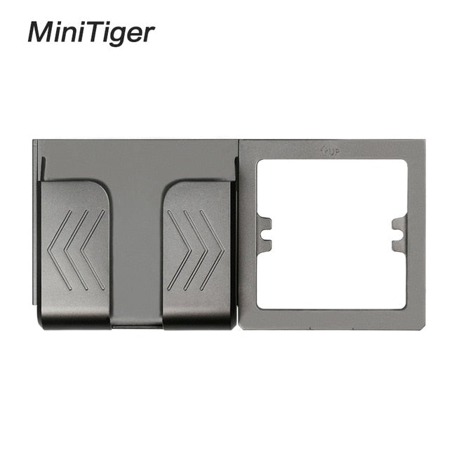 Minitiger Grey Wall Socket Phone Holder