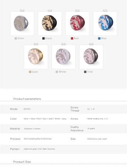 G1/4” Aluminum Stop Plug for PC Water Cooling Systems