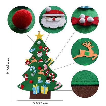 Kids DIY Felt Christmas Tree Set