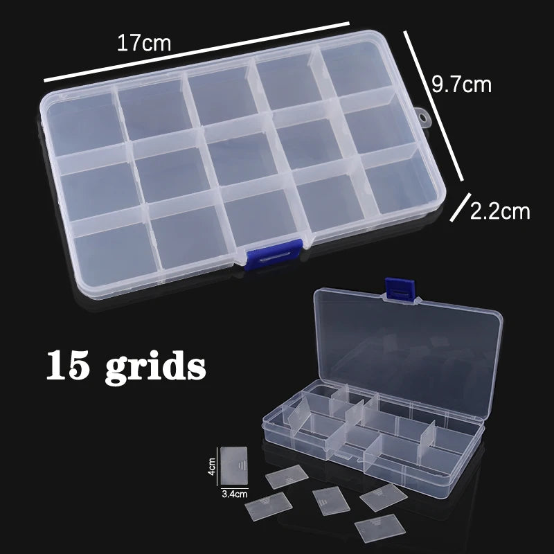 Plastic Box With Compartment Slot Organizer