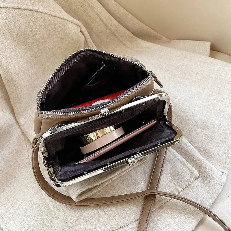 Vintage Leather Crossbody Handbag