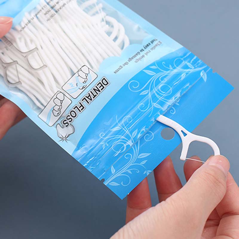 100Pcs Dental Floss Flosser Picks Toothpicks