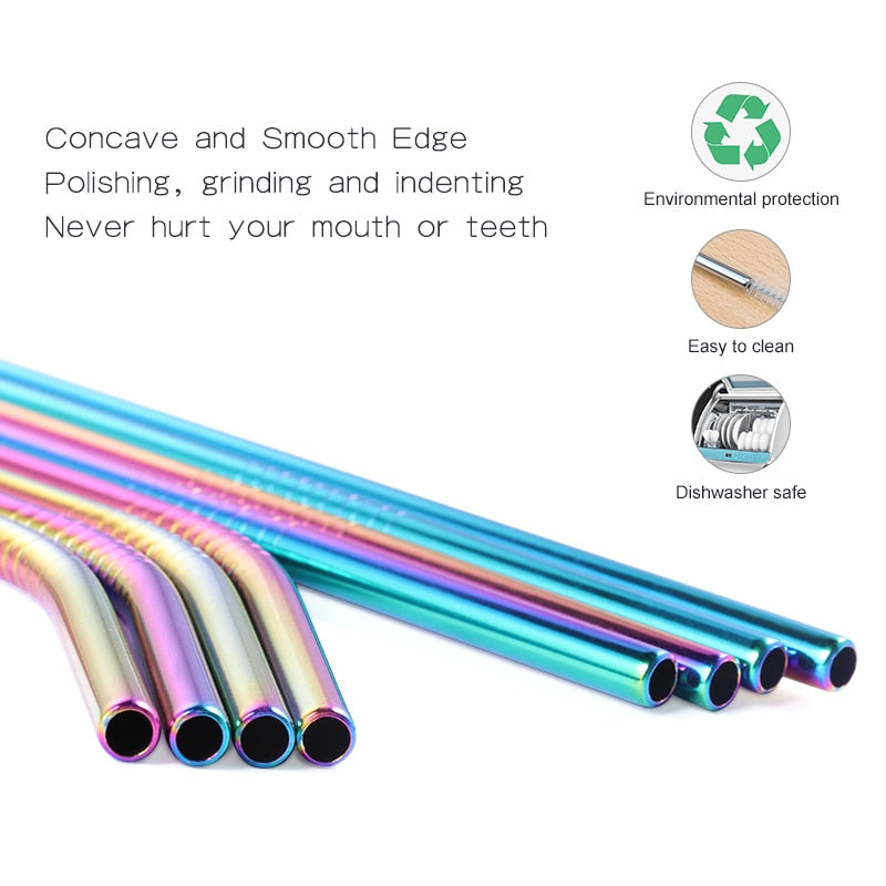 Metal Reusable 304 Stainless Steel Straws