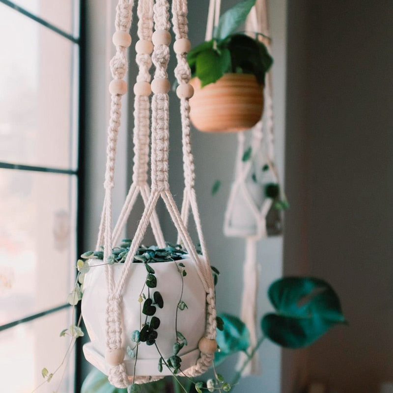 Macrame Handmade Plant Hanger Baskets