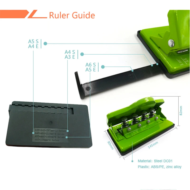 Mushroom Hole Paper Punch for Discbound Notebooks