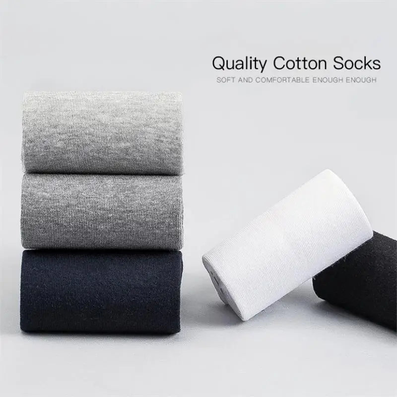 Men’s Cotton Business Crew Socks 10 Pairs
