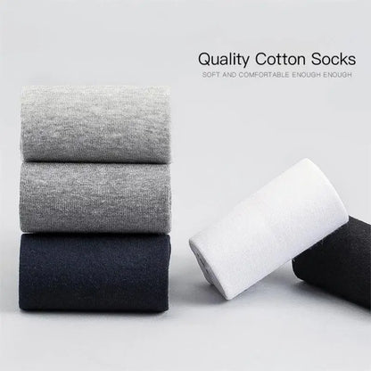 Men’s Cotton Business Crew Socks 10 Pairs
