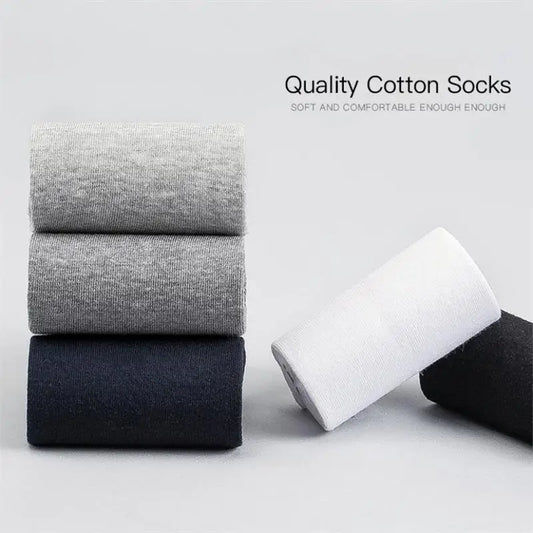 Men’s Cotton Business Crew Socks 10 Pairs