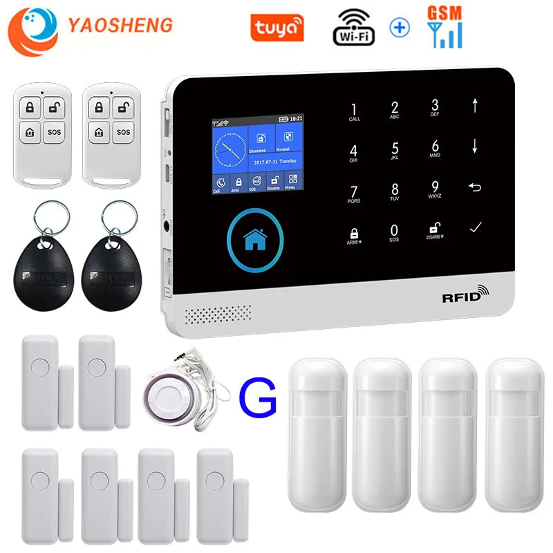 Wireless Security System with Sensors & App Control