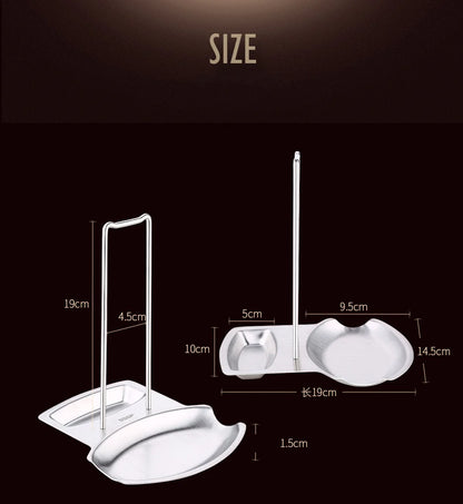 Stainless Steel Pot Lid & Utensil Holder