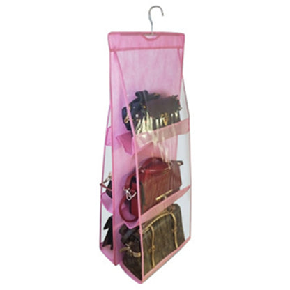 6 Pocket Folding Hanging Handbag Organizer