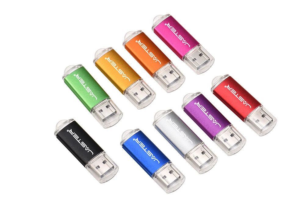 Portable USB 2.0 Memory Stick with Key Ring – Multiple Capacities & Colors