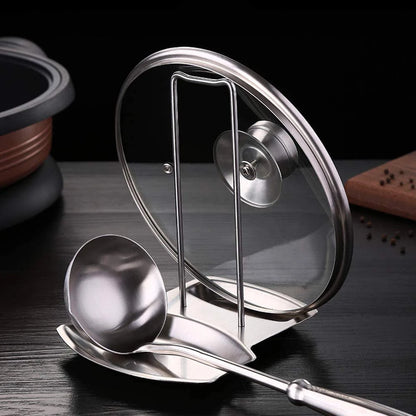 Stainless Steel Pot Lid & Utensil Holder