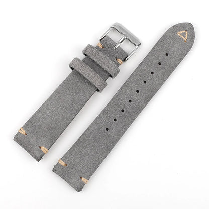 Suede Leather Watch Strap Replacement Band