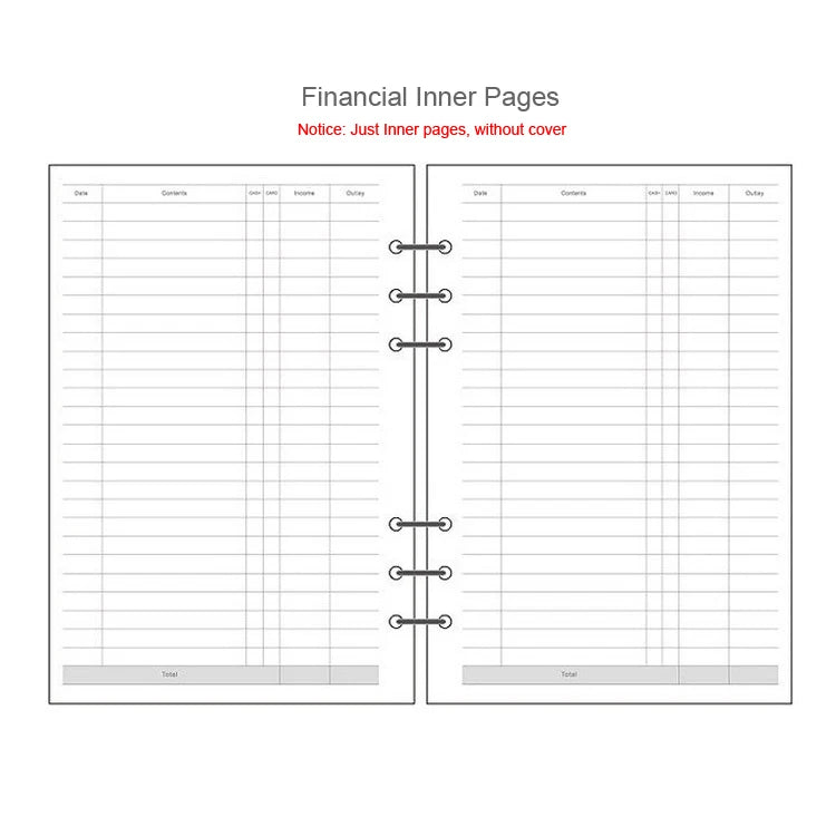 Coliky Loose Leaf Notebook Refill Pages