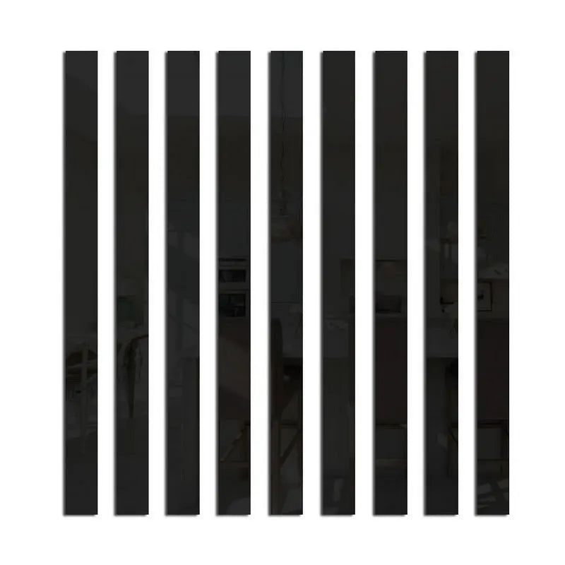 Acrylic Mirror Wall Strips Set
