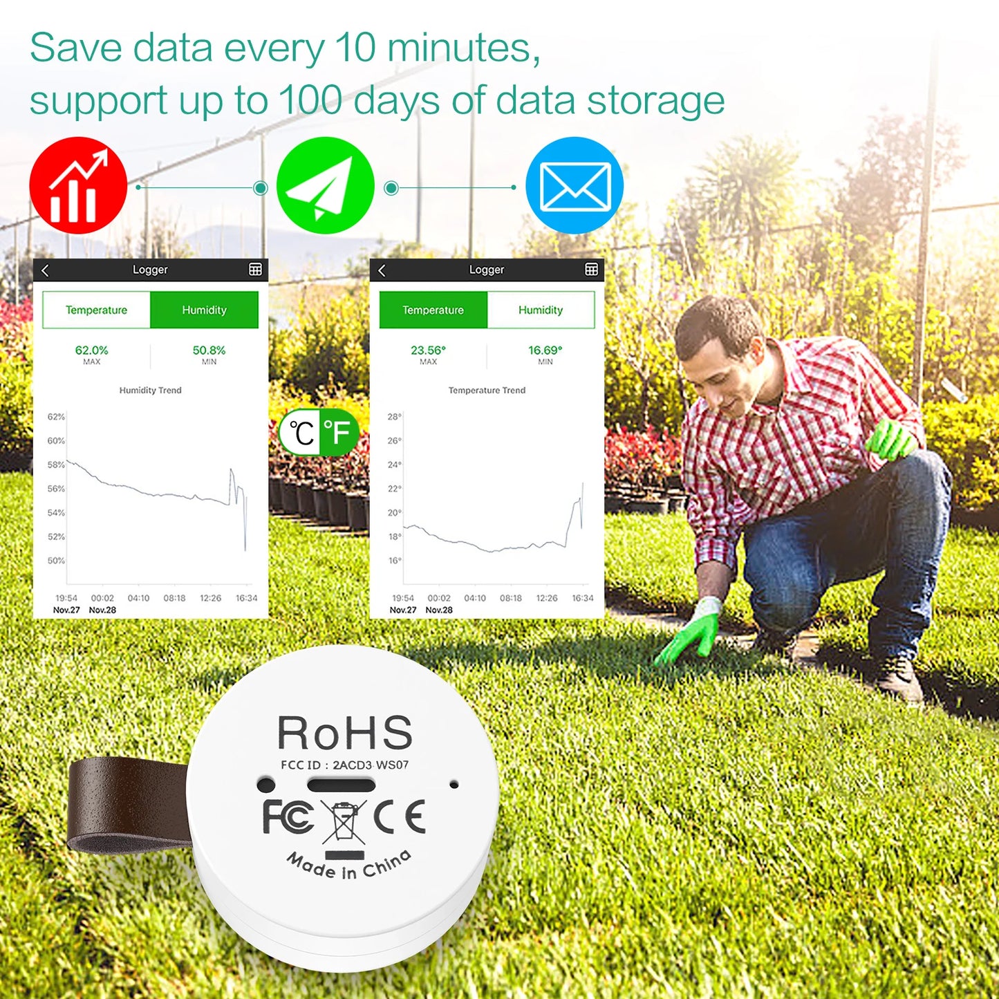 Bluetooth Temperature & Humidity Sensors