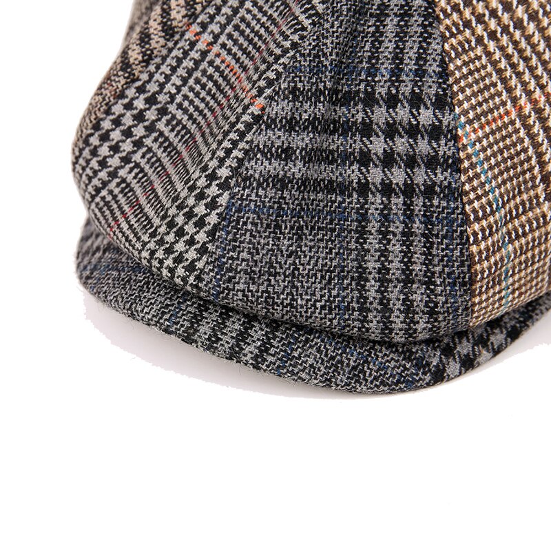 Wool Stitching Flat Cap