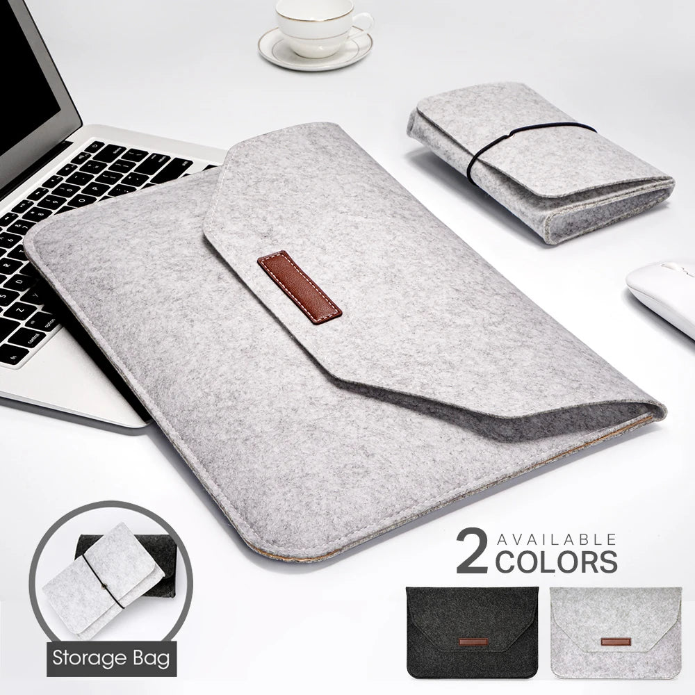 Laptop Notebook Tablet Wool Black Case