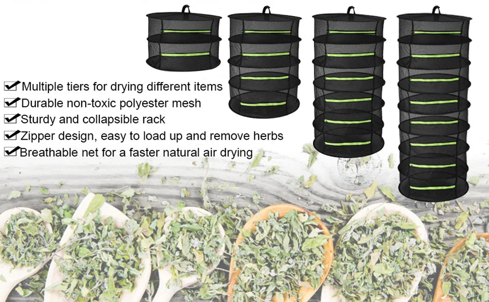 Hanging Mesh Herb & Flower Drying Net