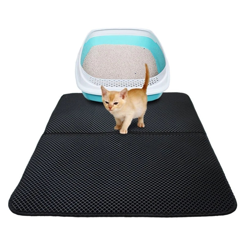 Double-Layer Cat Litter Mat