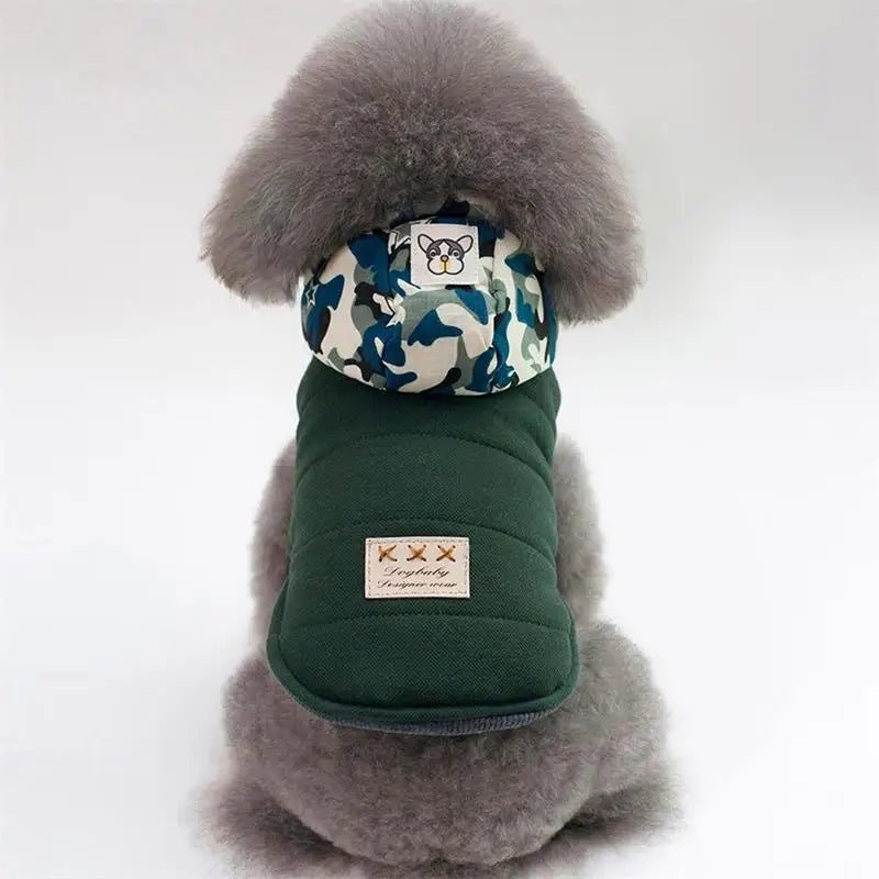 Warm Cotton Winter Dog Jacket Hoodie