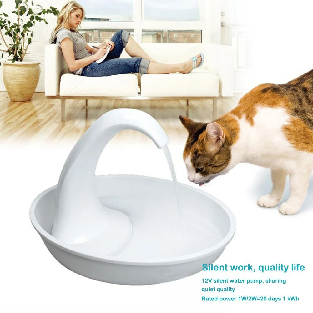 Automatic Swan Cat & Dog Water Fountain Dispenser