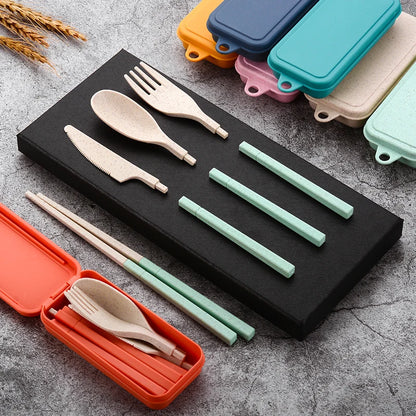 Portable Wheat Straw Cutlery Set