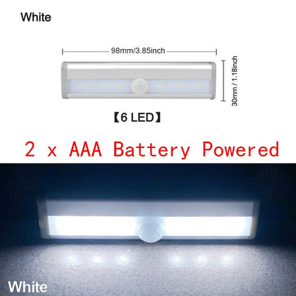 6 10 24 40 60 LEDs Under Cabinet Night Light Sensor