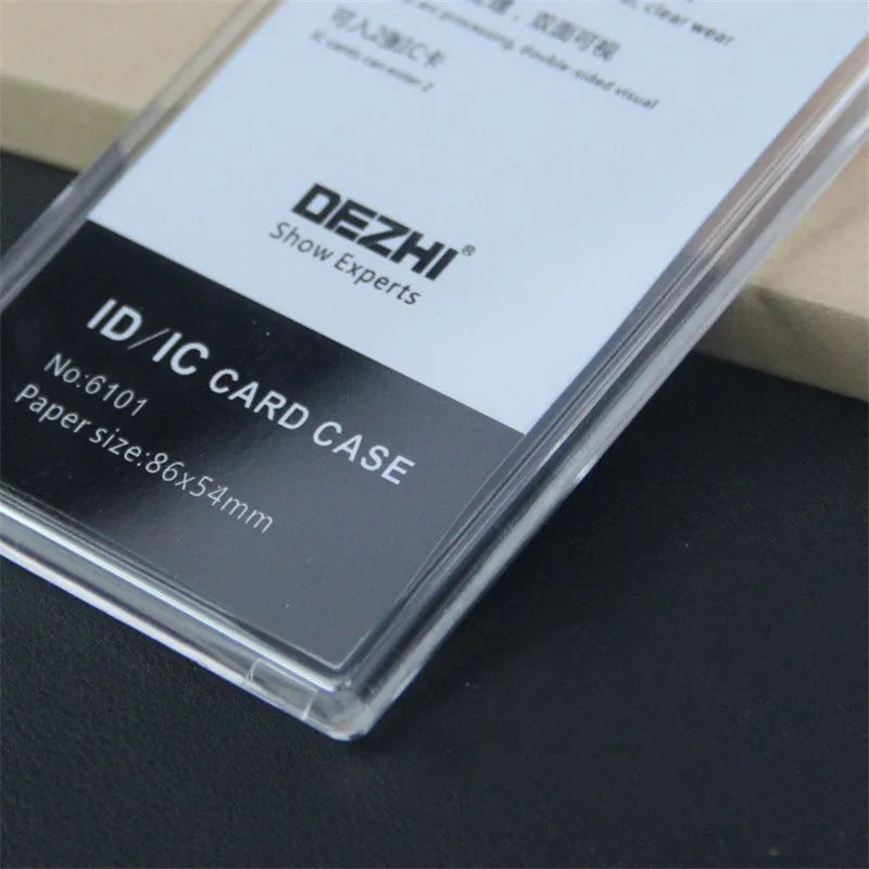 Retractable ID Badge Holder with Card Sleeve