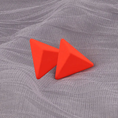 Geometry Neon Round Square Acrylic Earrings