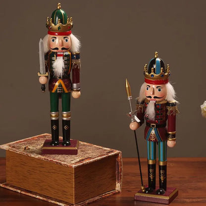 Wooden Nutcracker Soldier Figurines Ornaments