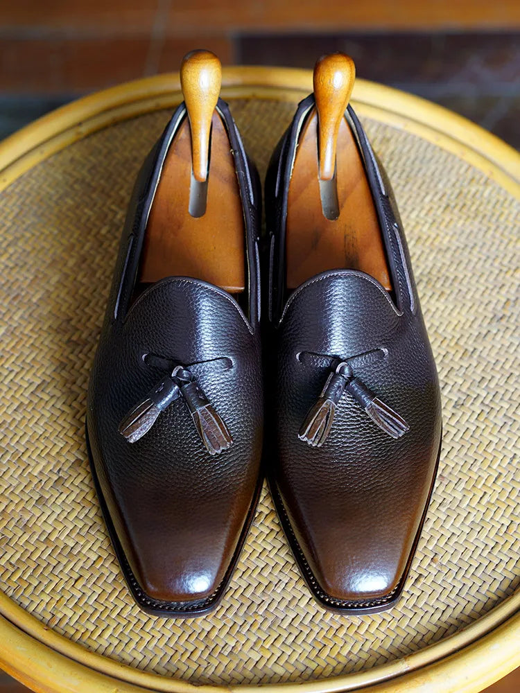 Cie Fiddle-Back /Beveled Waist Loafers