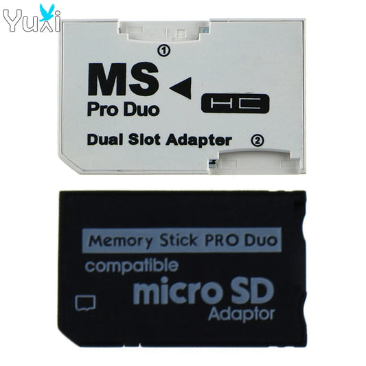 YuXi Memory Card Adapter Micro SD for PSP 2 Slots