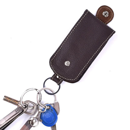 Genuine Leather Keychain Smart Key Holder