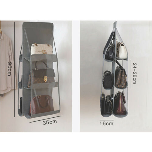 6 Pocket Folding Hanging Handbag Organizer