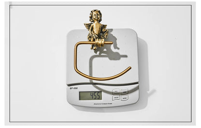 Bronze Classic Angel Towel Ring