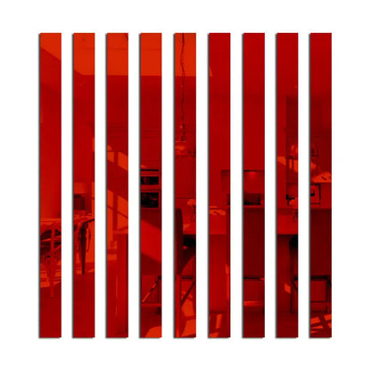 Acrylic Mirror Wall Strips Set