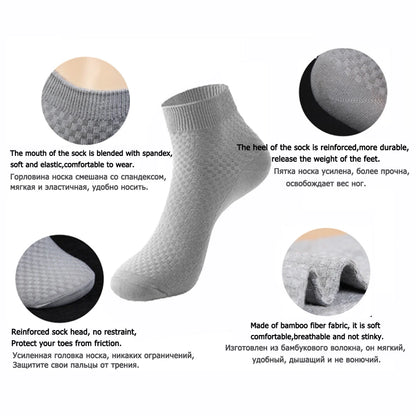 Men’s Bamboo Fiber Compression Socks 10 Pairs